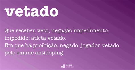 betado - vedadas significado