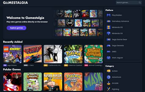 gamestalgia - Play Retro Games Online